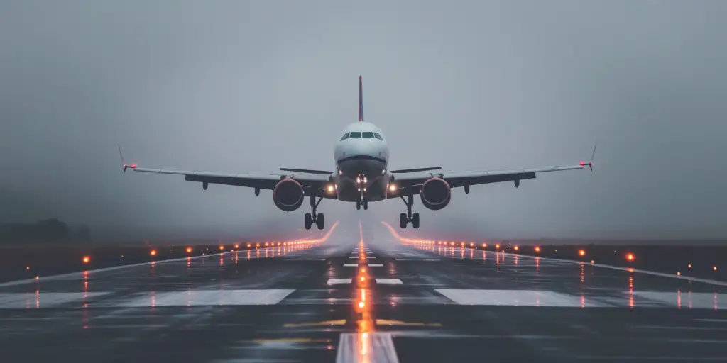 Airplane taking off