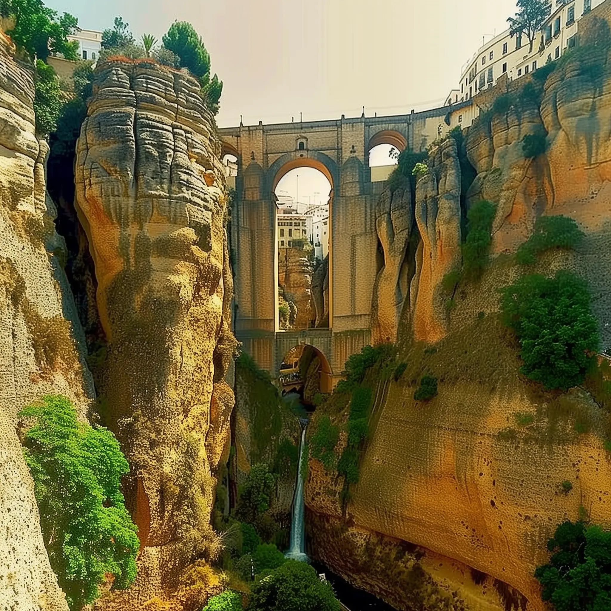 Puente Nuevo bridge in the El Tajo gorge in Ronda, Spain