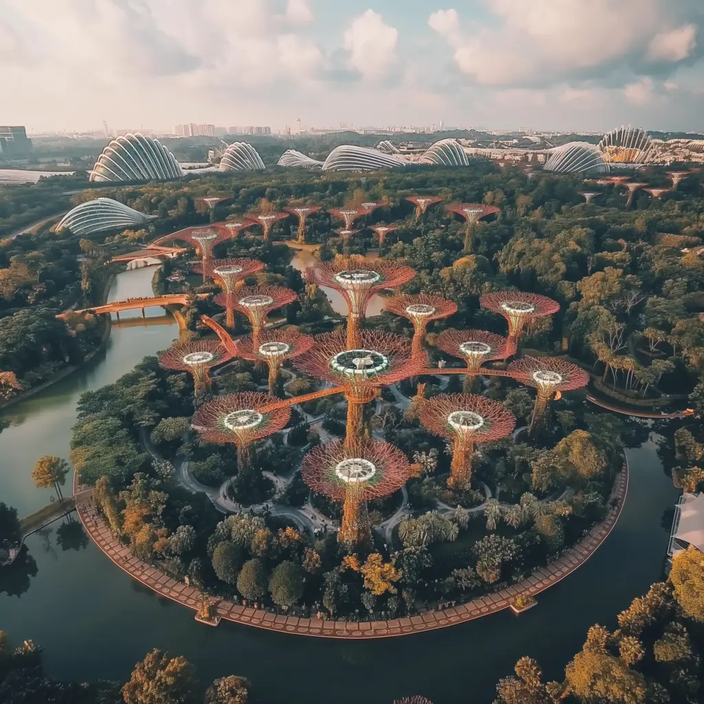 Supertree Grove in Gardens by the Bay, Singapore