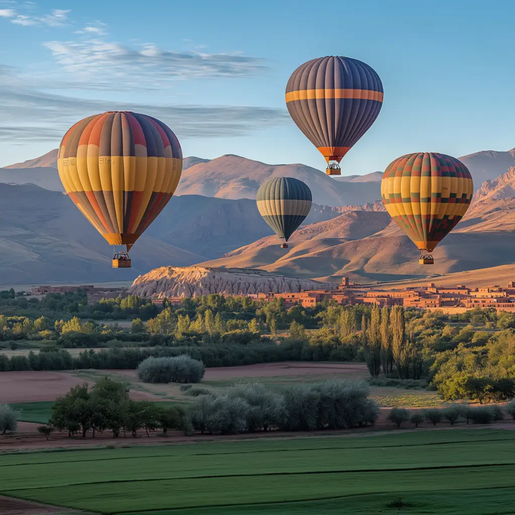 Hot Air Balloons over the Atlas Mountains