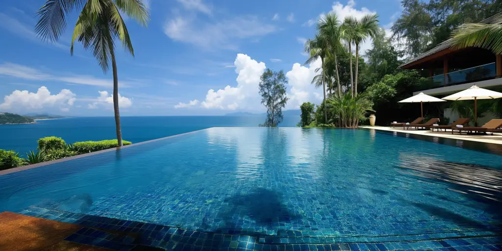 Infinity pool in Phuket, Thailand