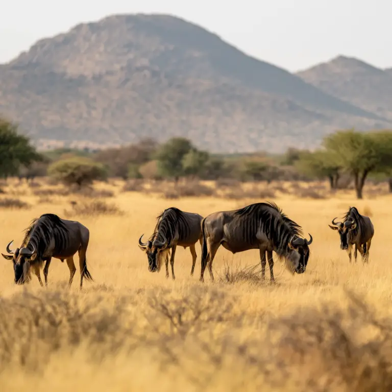 Wildebeests