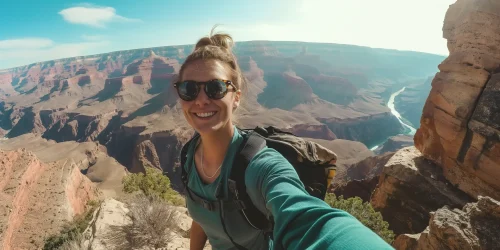 Selfie on South Rif of Grand Canyon