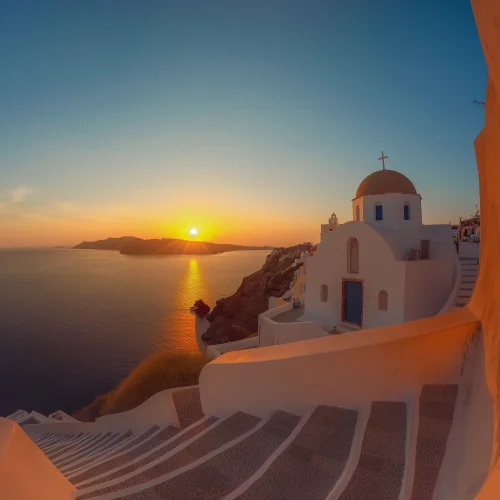 Sunset in Santorini